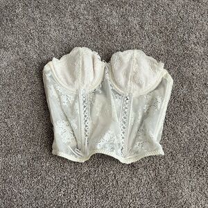 Elegant Lace Bustier Top